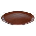 Round Mahogany Wood Tray 33cm
