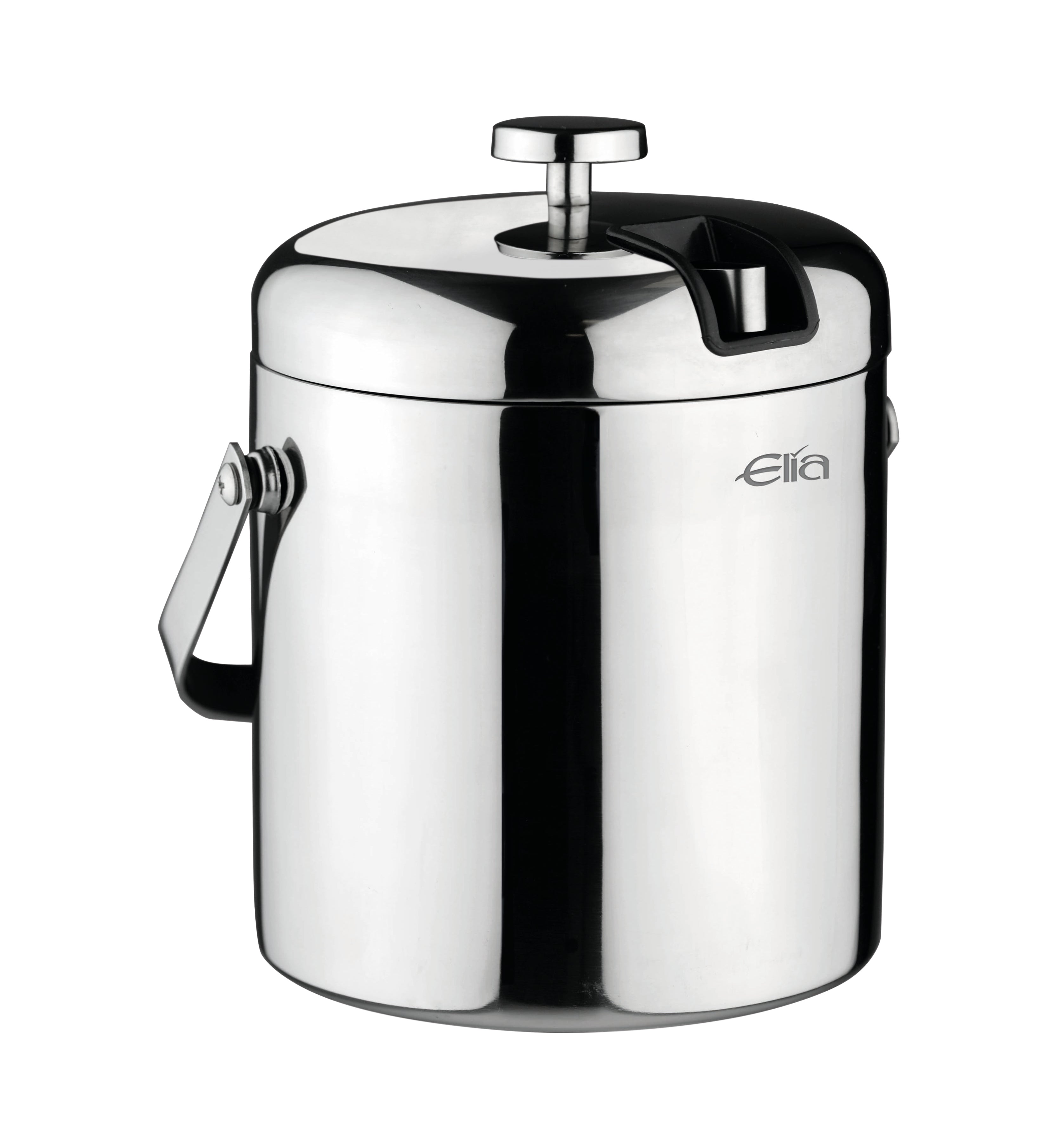 Ice Pail Stainless Steel Mirror Body includes ice tong 1.3L