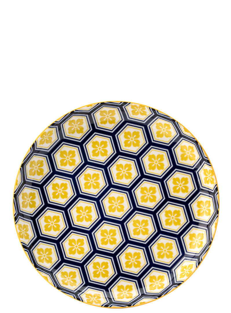 Utopia Cadiz Blue & Yellow Plate 8" (20cm)(Box of 6)