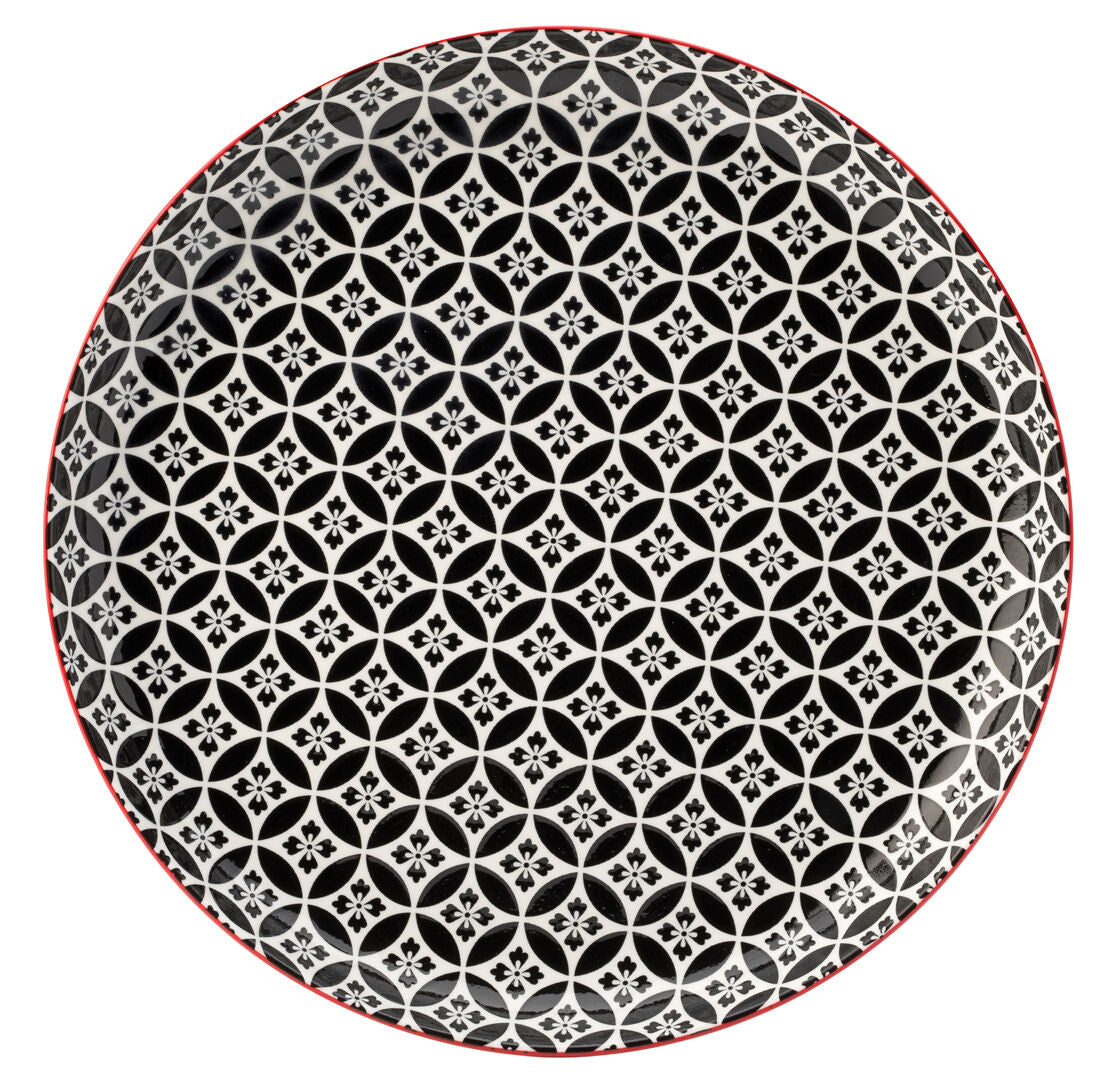 Utopia Cadiz Red & Black Plate 10.5" (27cm)(Box of 6)