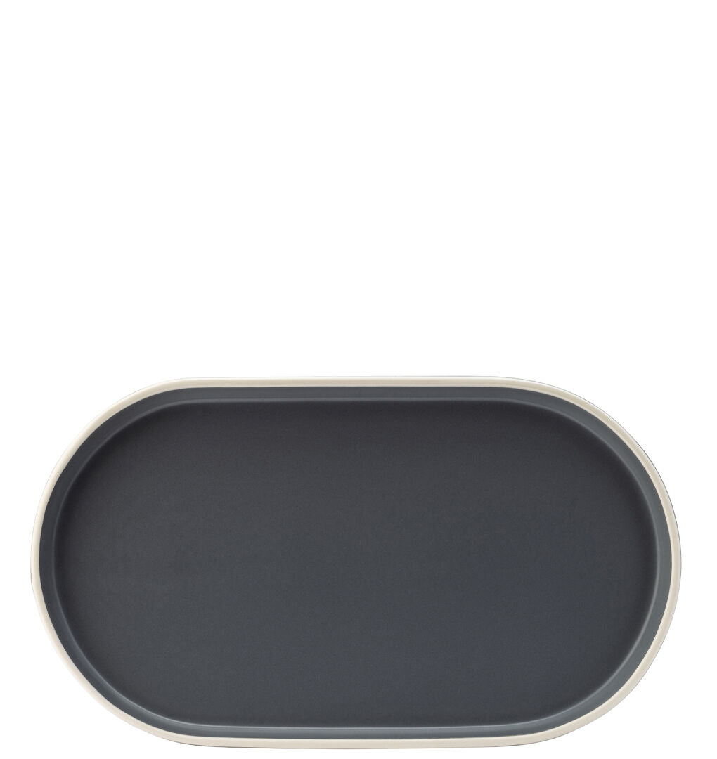 Utopia Forma Charcoal Platter 31 x 17.5cm(Box of 6)