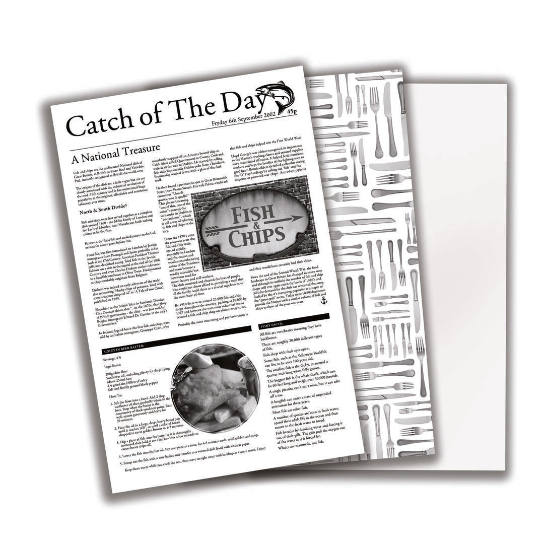 Utopia Catch of the Day Greaseproof Paper 10 x 17"(Box of 500)