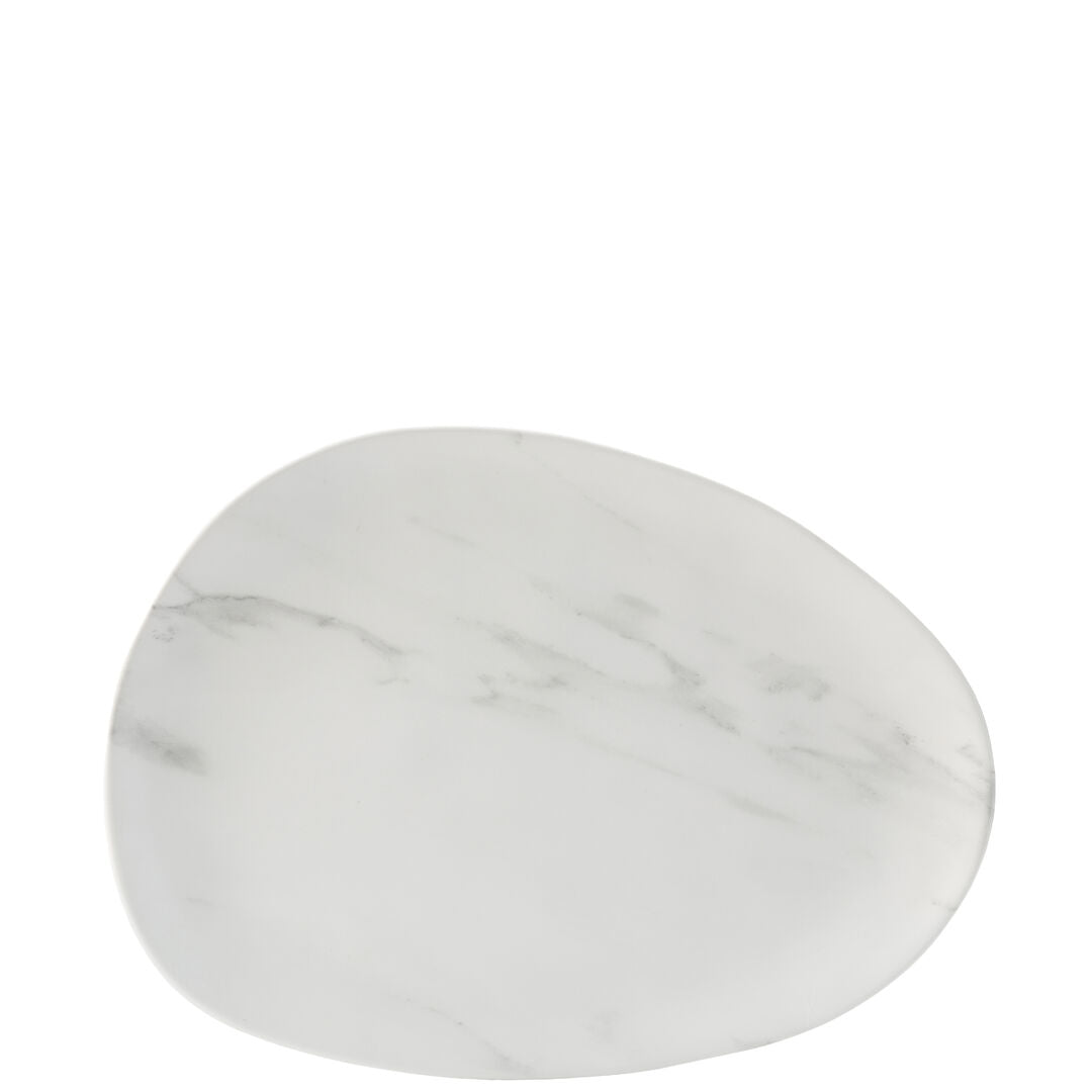 Utopia Pebble Platter 16 x 11.75" (41 x 30cm) - White(Box of 6)