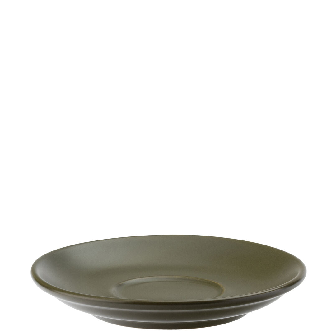 Utopia Barista Matt Olive Saucer 6" (15.5cm)(Box of 6)