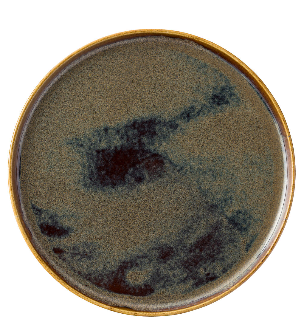Utopia Murra Toffee Walled Plate 12" (30cm)(Box of 6)