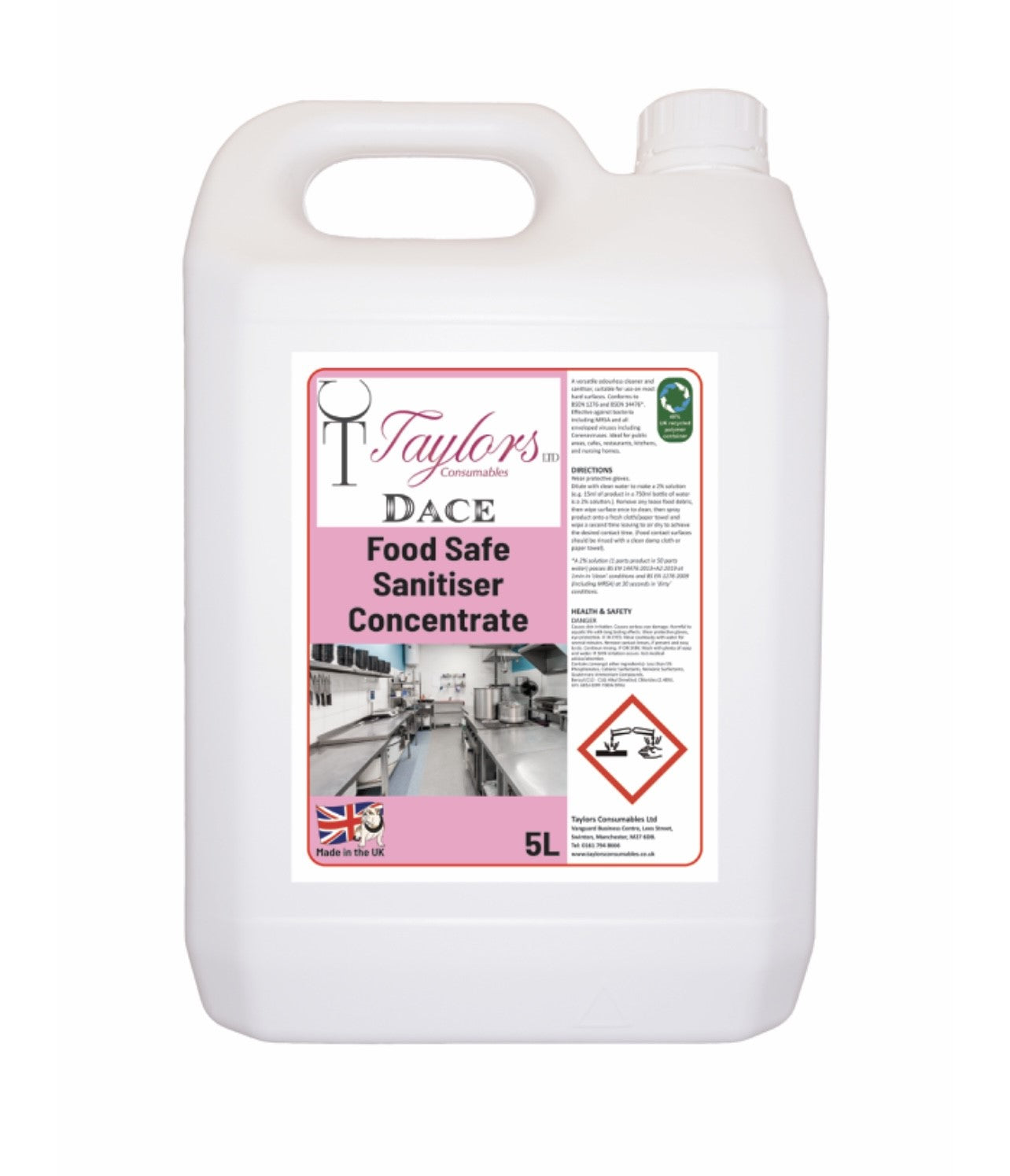 DACE  Food Safe Sanitiser Concentrate 5L
