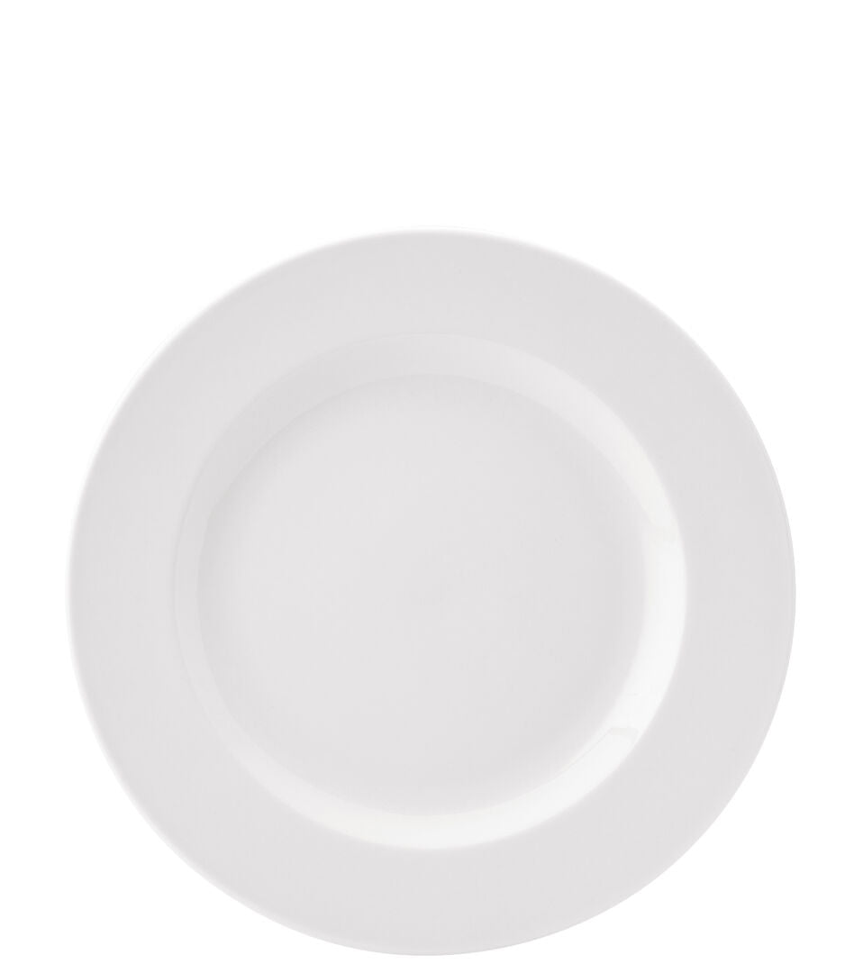 Utopia Pure White Wide Rim Plate 10" (25.5cm)(4 Boxes of 6)