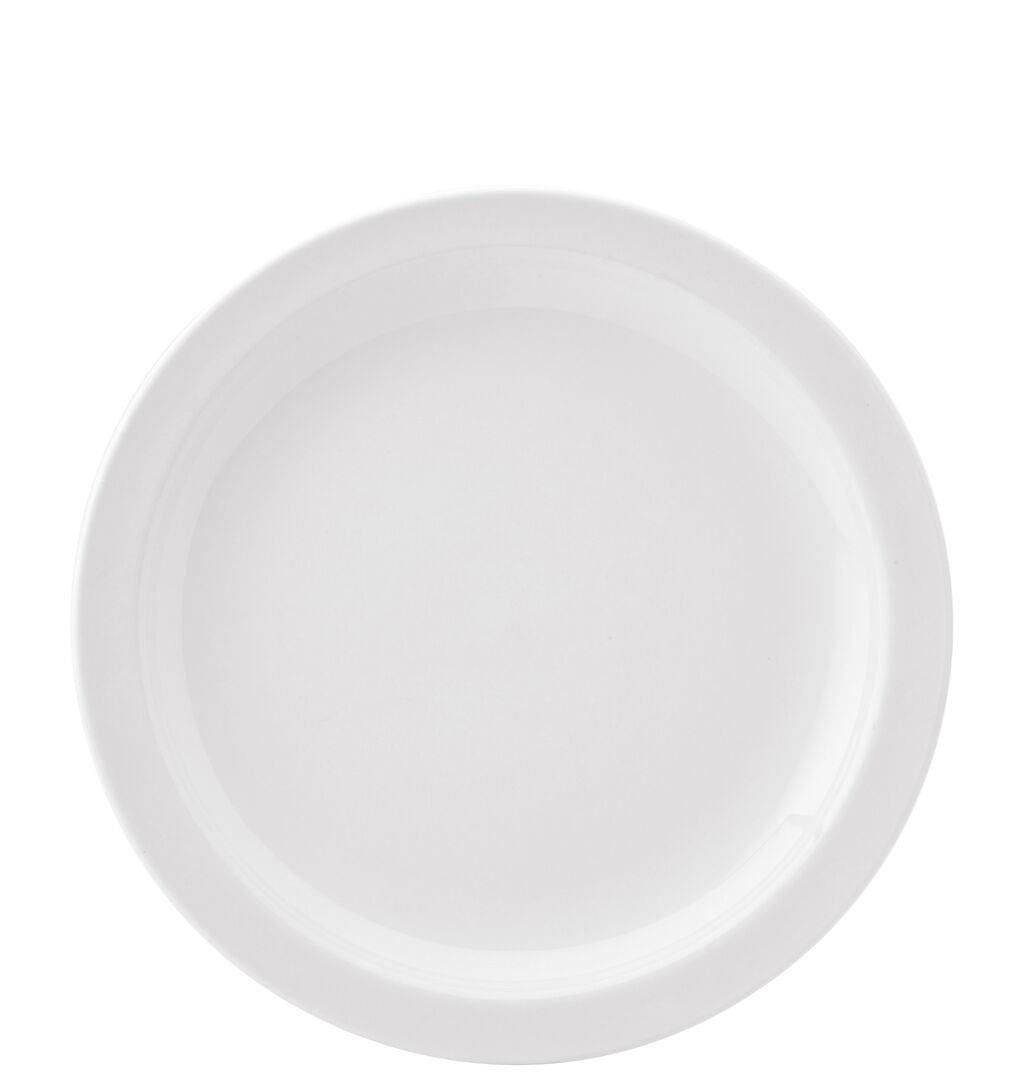 Utopia Pure White Narrow Rim Plate 10.75" (27.3cm)(3 Boxes of 6)