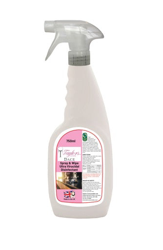 DACE Spray & Wipe Ultra Virucidal Disinfectant 750ml