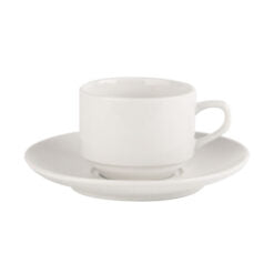 Simply Tableware Stacking Cup 7oz Box of 6 (Fits Saucer EC0014)