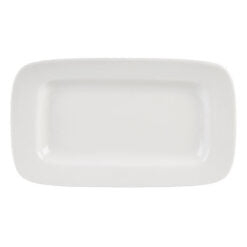 Simply Rimmed Rectangular Platter 26.4 x 15.3cm Box of 6