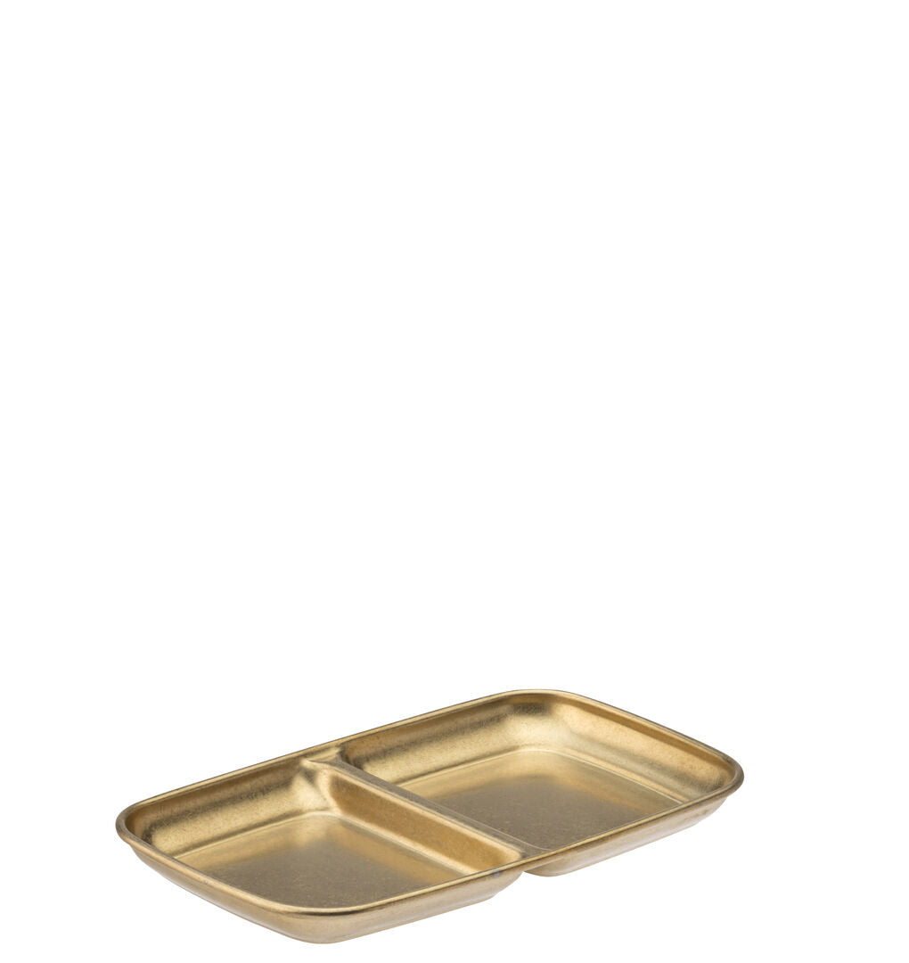 Utopia Gold Artemis Double Dip Tray (15.5cm x 9cm)(Box of 12)