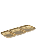 Utopia Gold Artemis Triple Dip Tray (22.5cm x 9cm)(Box of 12)
