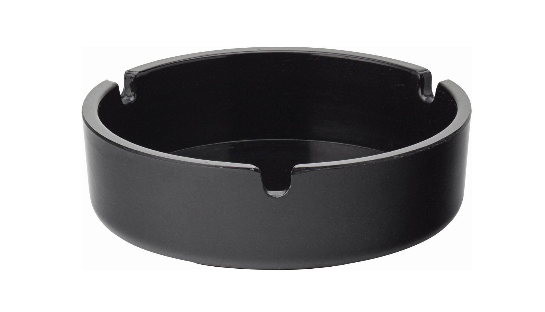 Utopia Black Melamine Ashtray 4" (10cm)(Box of 10) Out of stock