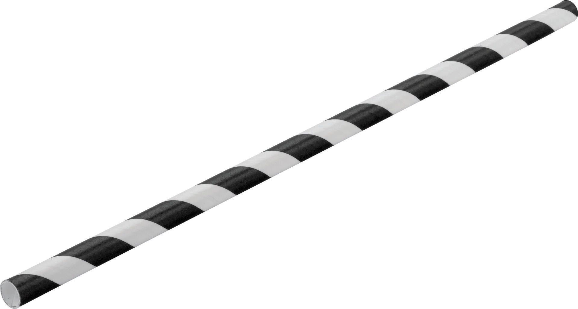 Utopia Paper Black Stripe Straw 8" (20cm)(24 Boxes of 250)