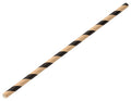 Utopia Paper Brown/Black Stripe Straw 8" (20cm)(24 Boxes of 250)