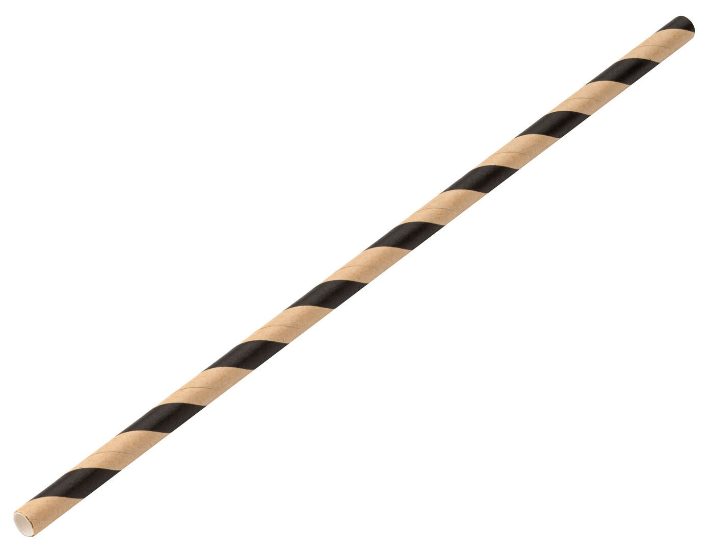 Utopia Paper Brown/Black Stripe Straw 8" (20cm)(24 Boxes of 250)