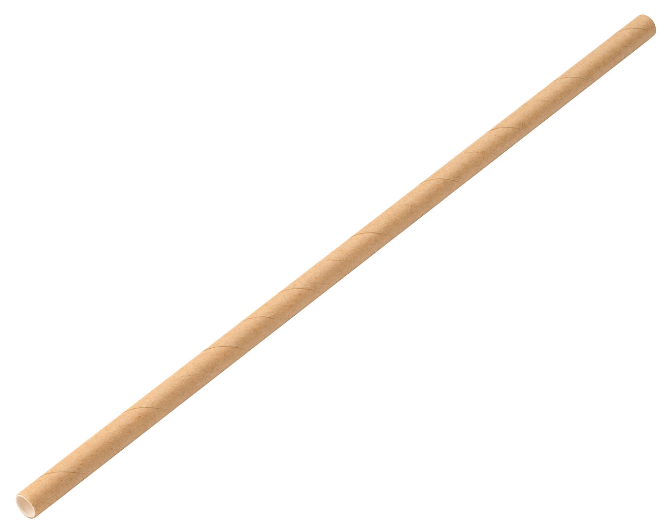 Utopia Paper Brown Solid Straw 8" (20cm) Box of 250(24 Boxes of 250)