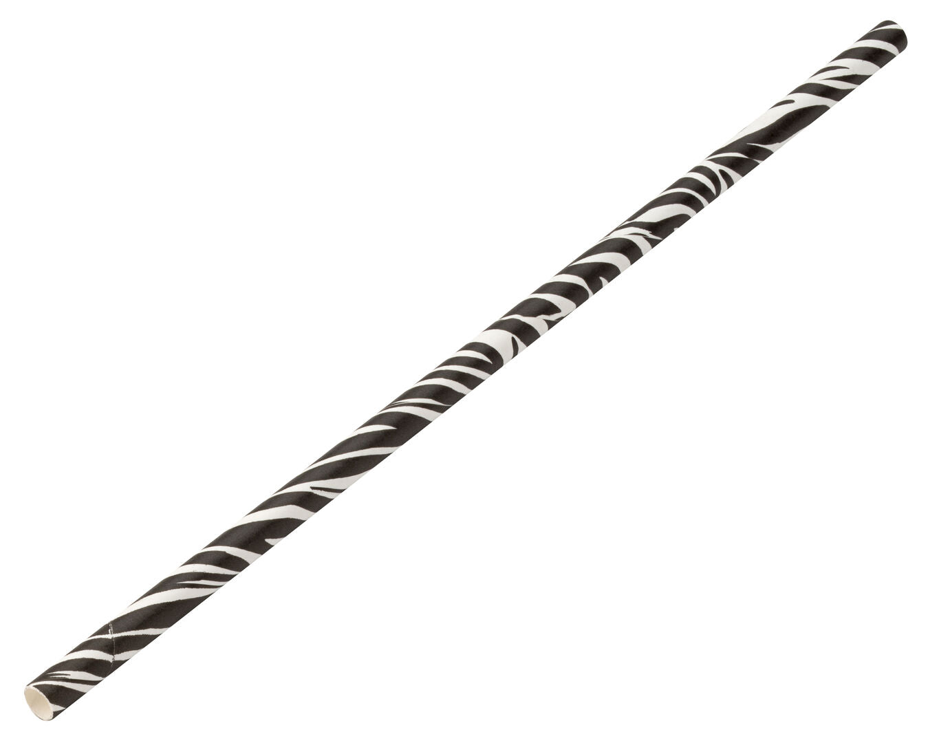 Utopia Paper Zebra Straw 8" (20cm) Box of 250(24 Boxes of 250)