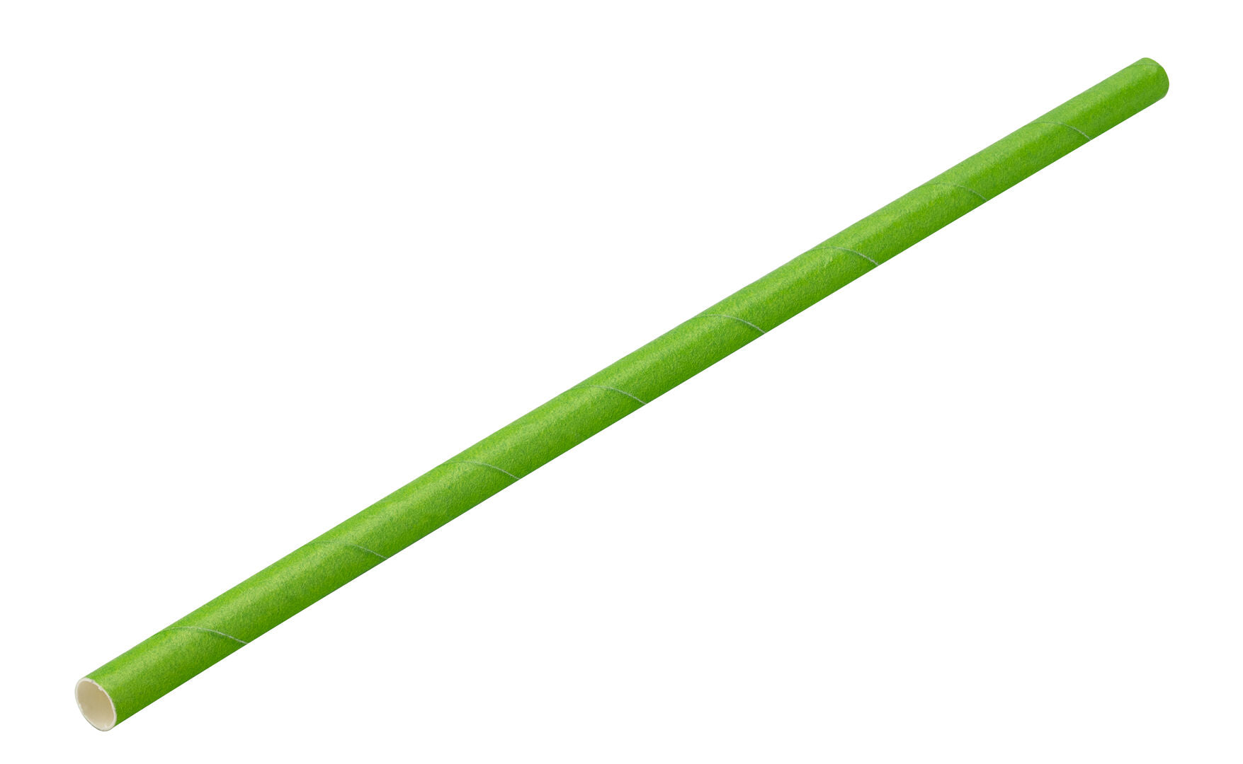 Utopia Paper Solid Green Straw 8" (20cm) Box of 250(24 Boxes of 250)