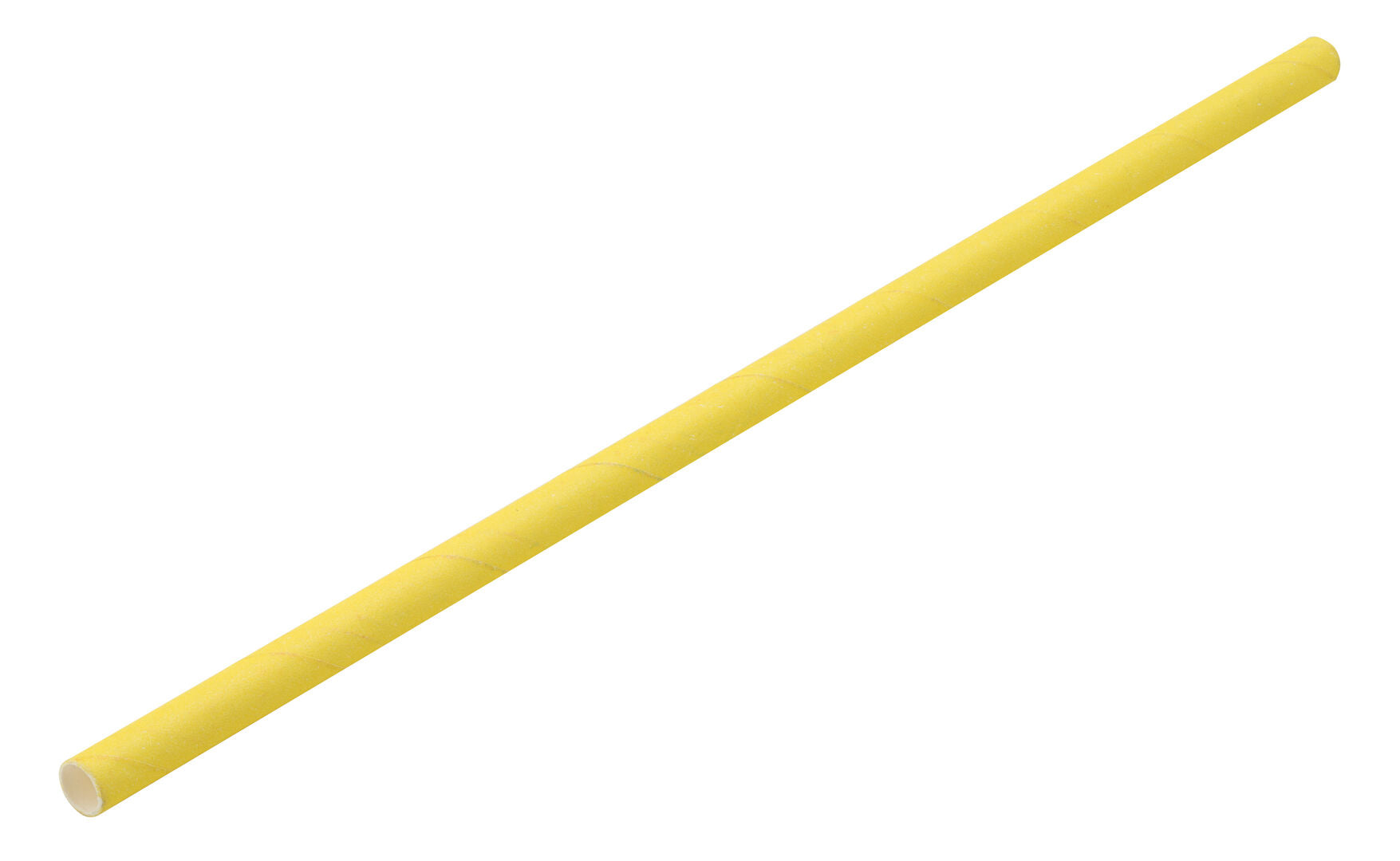 Utopia Paper Solid Yellow Straw 8" (20cm) Box of 250(24 Boxes of 250)