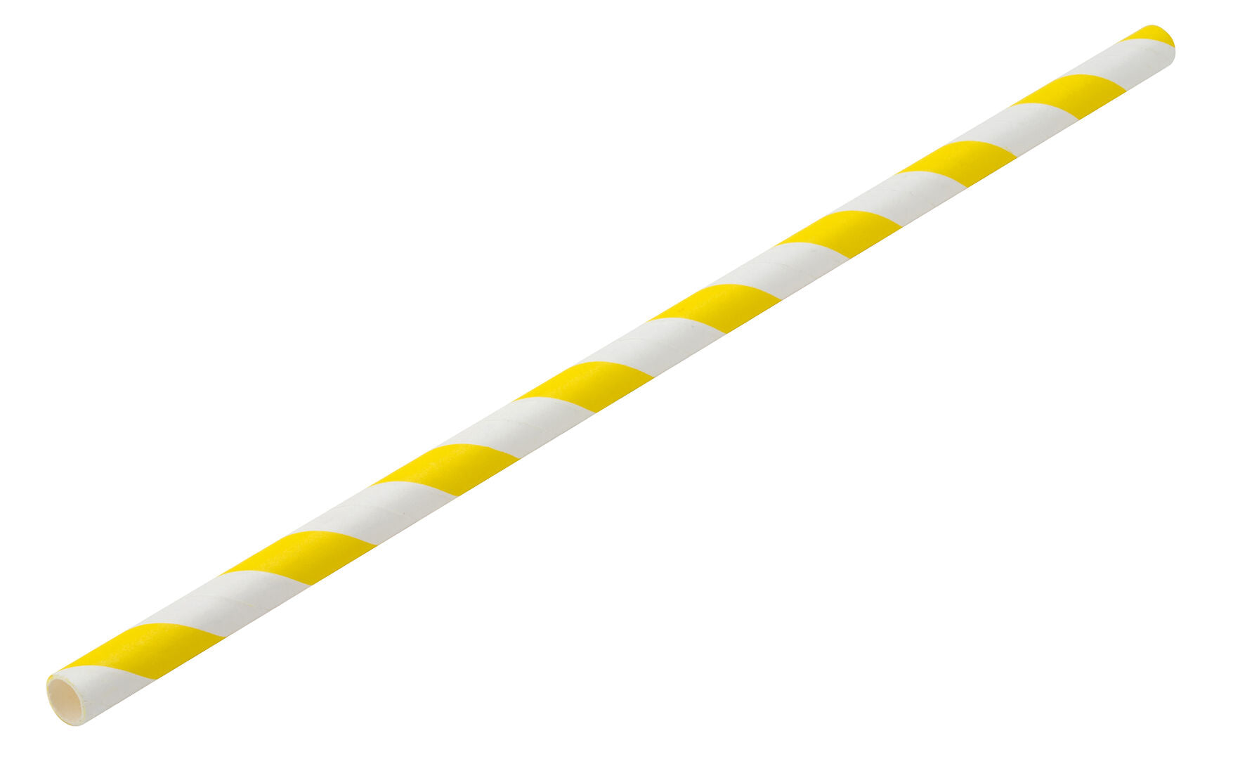 Utopia Paper Yellow/White Stripe Straw 8" (20cm)(24 Boxes of 250)