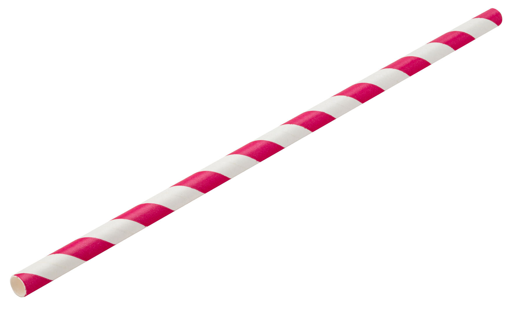 Utopia Paper Pink/White Stripe Straw 8" (20cm) Box of 250(24 Boxes of 250)