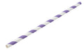 Utopia Paper Lilac/White Stripe Straw 8" (20cm)(24 Boxes of 250)