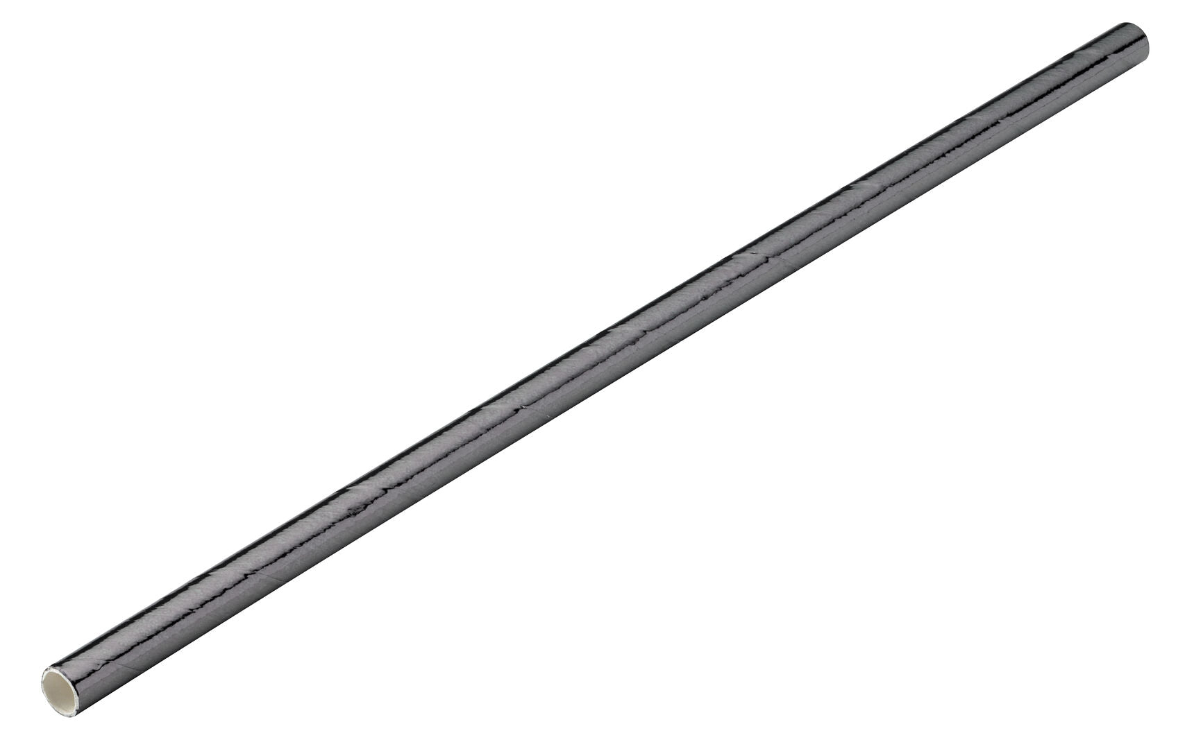 Utopia Paper Gunmetal Metallic Straw 8" (20cm) Box of 250(24 Boxes of 250)