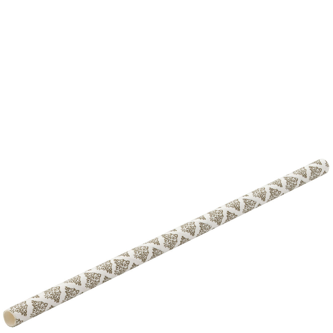 Utopia Paper Filigree Black Cocktail Straw 5.5" (14cm)(24 Boxes of 250)