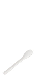 Utopia Compostable Paper Spoon 6.25" (15.8cm) - Box of 50(20 Boxes of 50)