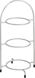 Utopia Chrome 3 Tier Plate Stand 15.5" (39cm)(Box of 1)