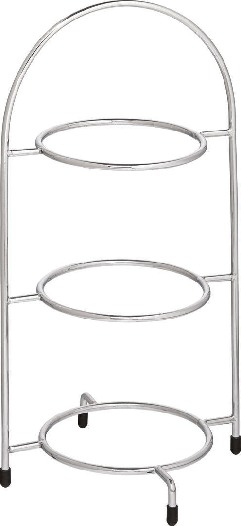 Utopia Chrome 3 Tier Plate Stand 15.5" (39cm)(Box of 1)