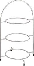 Utopia Chrome 3 Tier Plate Stand 16.5" (42cm)(Box of 1)