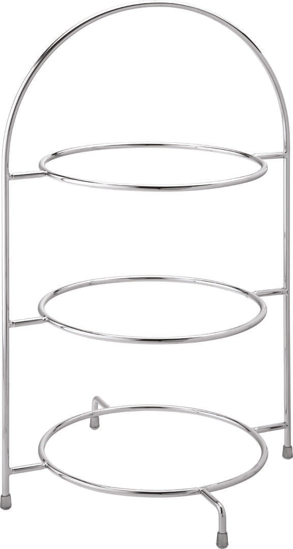 Utopia Chrome 3 Tier Plate Stand 17" (43cm)(Box of 1)