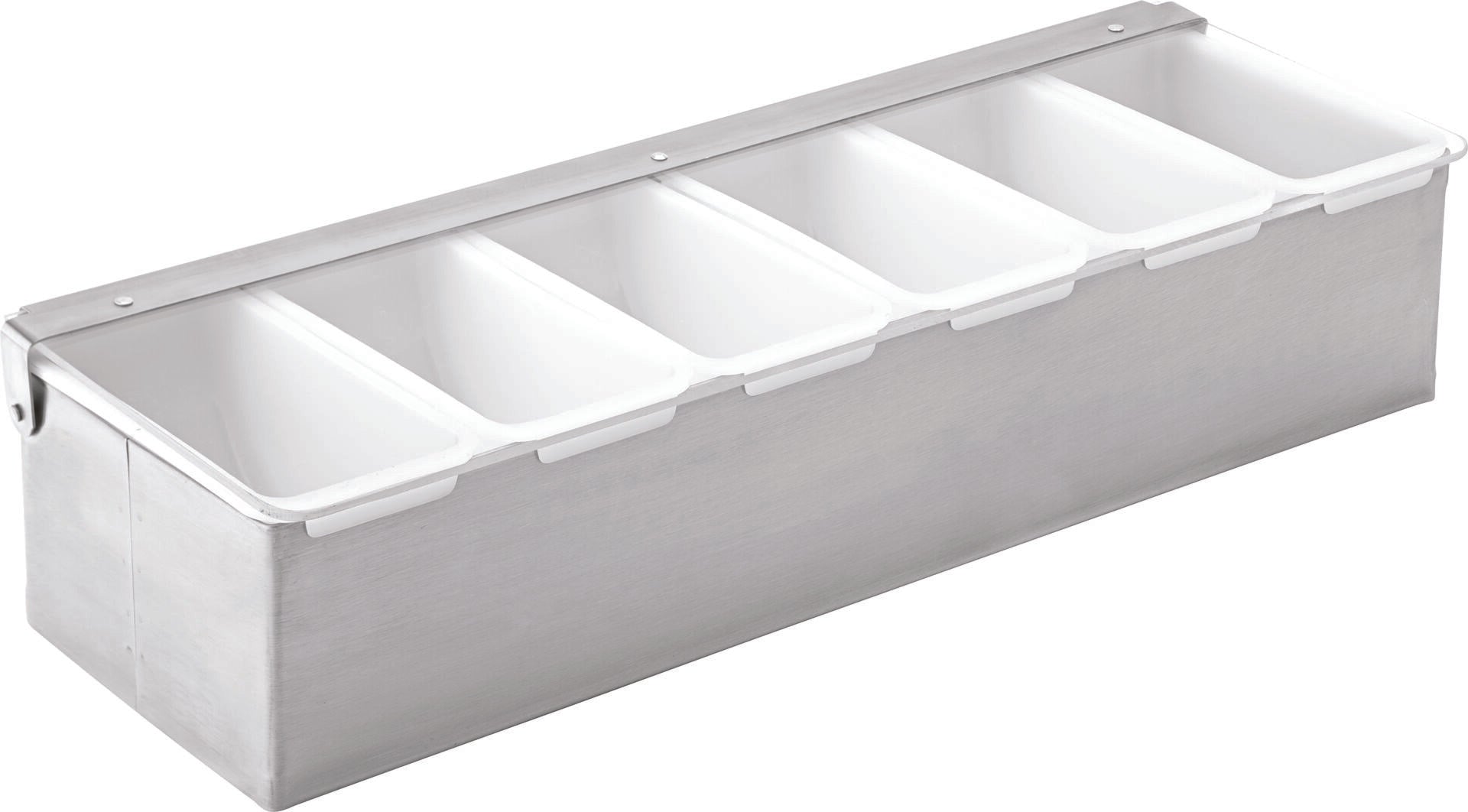 Utopia Condiment Holder - 6 Inserts 17.5" (44.5cm)(Box of 1)