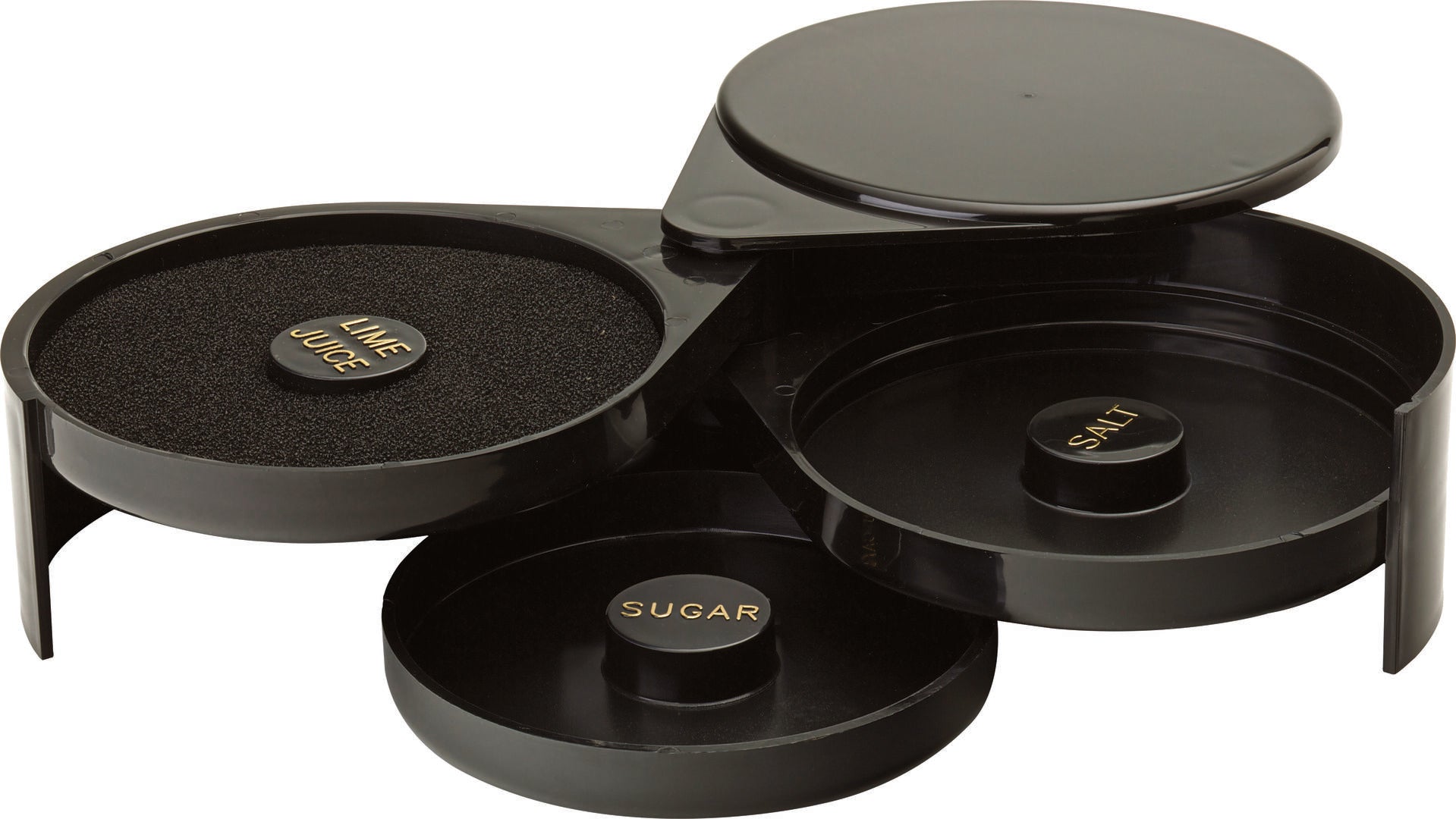 Utopia Black 3 Tier Glass Rimmer(Box of 1)