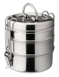 Utopia 3 Tier Tiffin Box 4.25" (11cm) H: 4.75" (12cm)(Box of 6)
