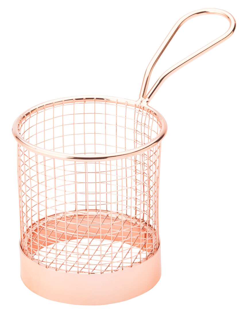Utopia Copper Round Service Basket 3.5" (9cm)(Box of 6)