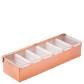 Utopia Copper Condiment Holder - 6 Inserts 17.5" (44.5cm)(Box of 1)