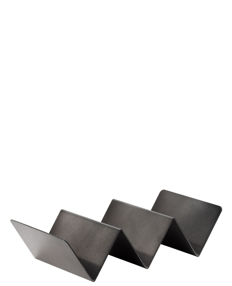 Utopia Black Triple Street Food Stand 21cm x 10cm(Box of 12)