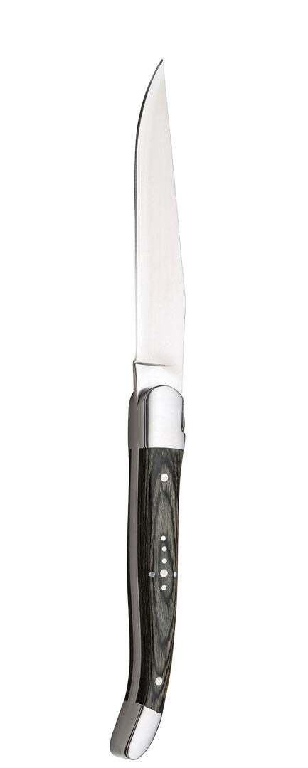 Utopia Laguiole Dark Wood Handled Steak Knife(Box of 12)