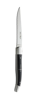 Utopia Laguiole Black Handled Steak Knife - Serrated Edge(Box of 12)