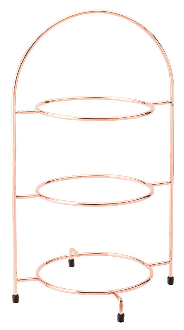 Utopia Copper 3 Tier Plate Stand 16.5" (42cm)(Box of 1)