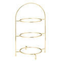 Utopia Gold 3 Tier Plate Stand 16.5" (42cm)(Box of 1)