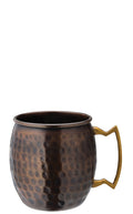Utopia Aged Copper Hammered Round Mug 19oz (54cl)(Box of 6)