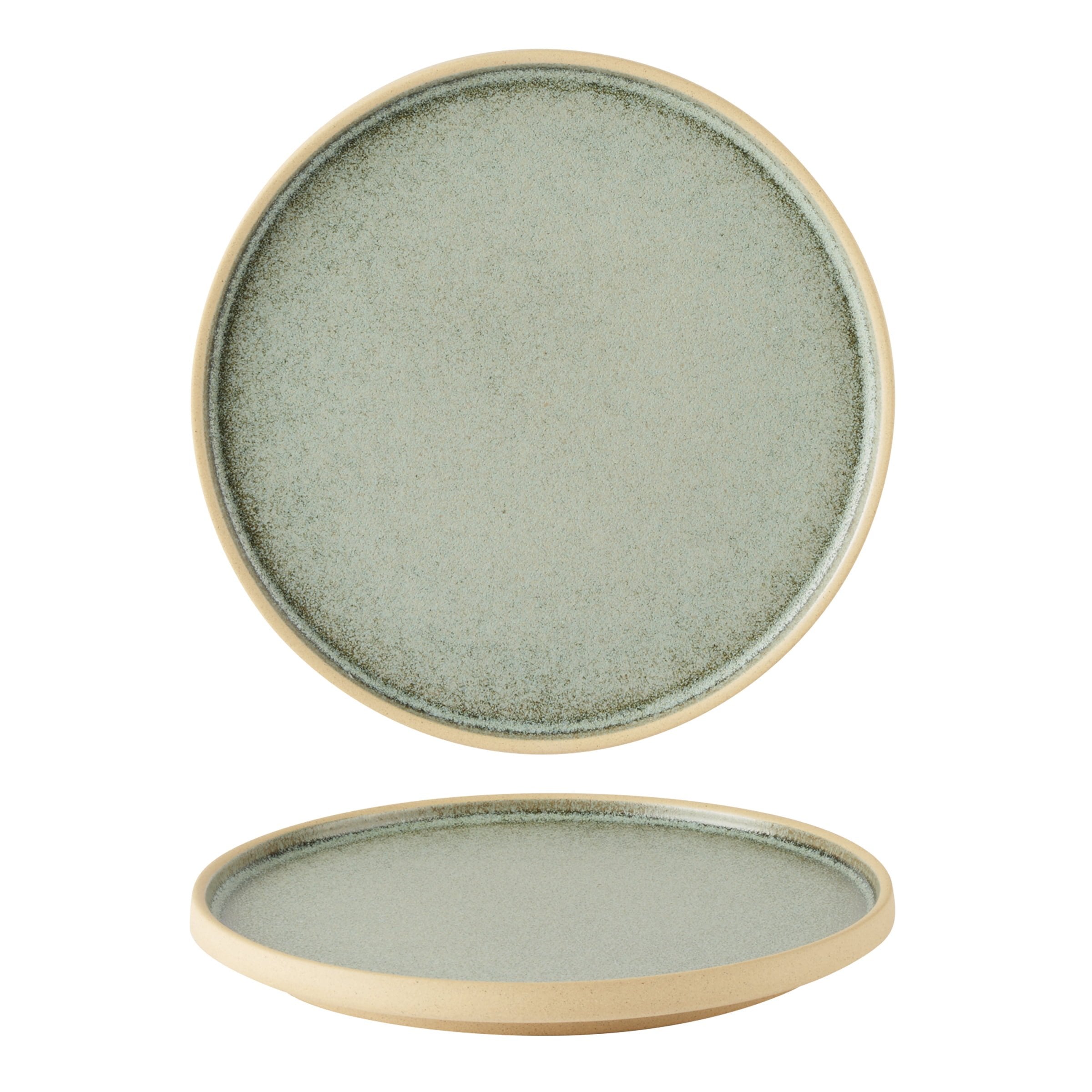 Pistachio Walled Plate 21cm/8.25" Box of 6