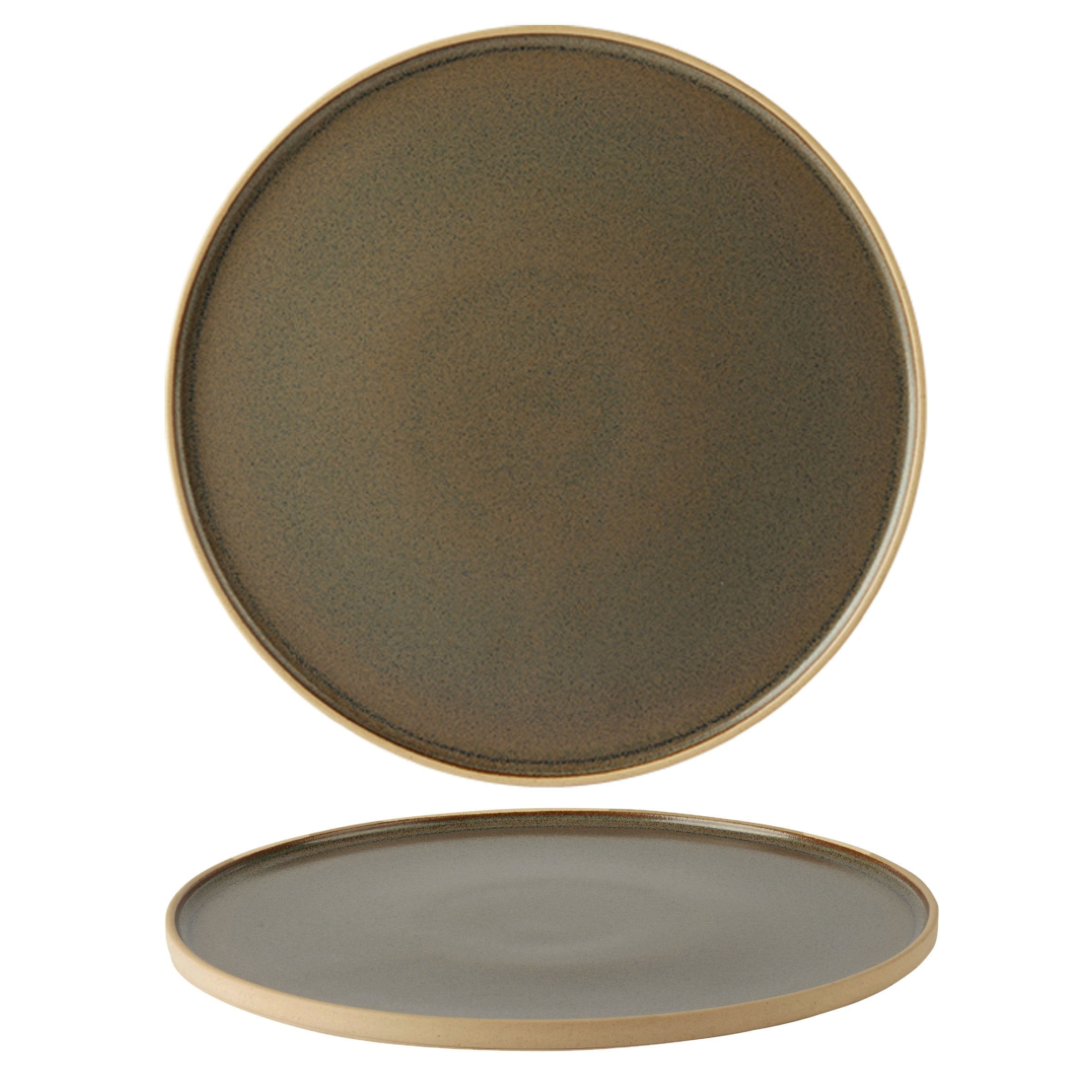 Fawn Walled Plate 31cm/12" Box of 6