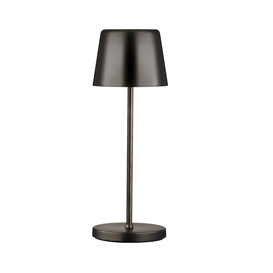 Bermuda Micro LED Cordless Lamp 21cm -Gunmetal RE (Boxes of 6)
