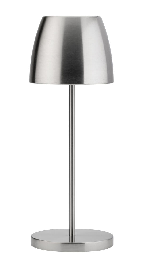 Utopia Montserrat LED Cordless Lamp 30cm - Brushed Silver(Box of 6)
